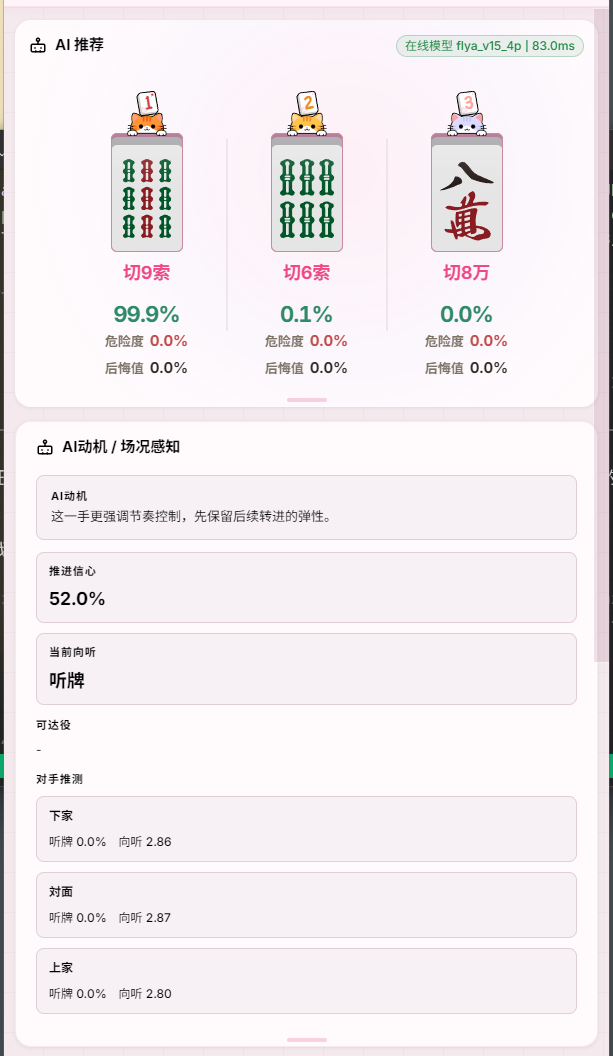 AI实时决策界面展示